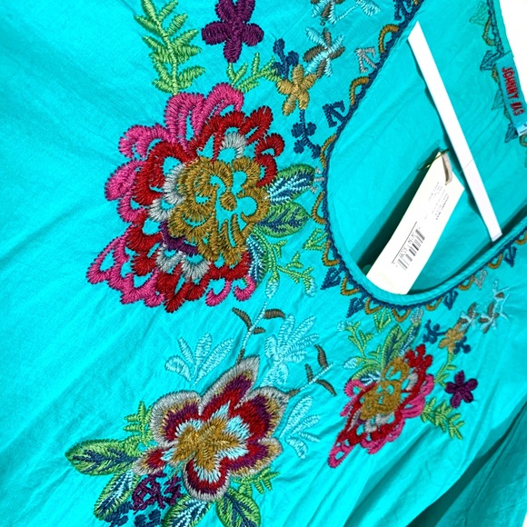 NWT Johnny Was Women’s Shaylee Boho Embroidered Tunic Top Blouse Size Small - Picture 5 of 15